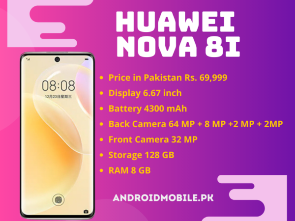Huawei Nova 8i price in Pakistan 2021