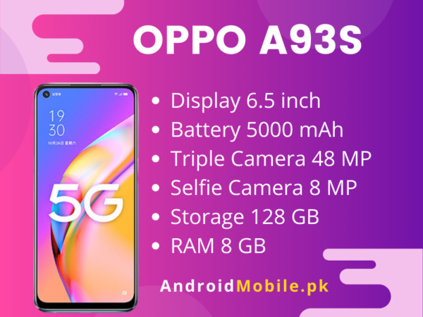 Oppo A93s 5G price in Pakistan 2021