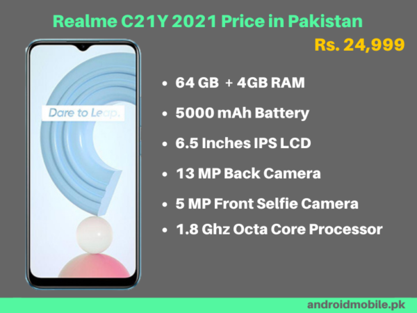 Realme C21Y 2021 Price in Pakistan