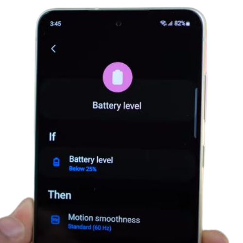 Reduce Refresh Rate Automatically - Bixby Routines
